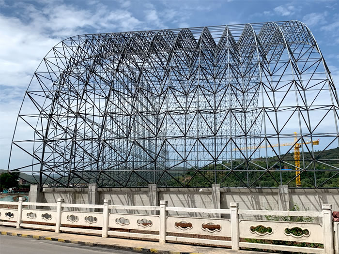 湖州山寨矿储煤棚网架